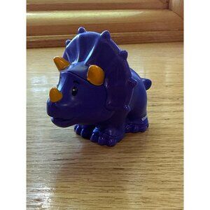 Fisher-Price Little People Purple Dinosaur Triceratops Toy Figure
